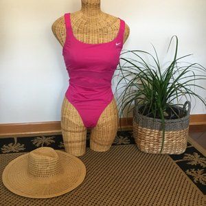 NIKE Fireberry One Piece Swimsuit with Mesh Insets